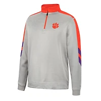 Colosseum Clemson Tigers Bushwood Fleece Quarter-Zip Jacket