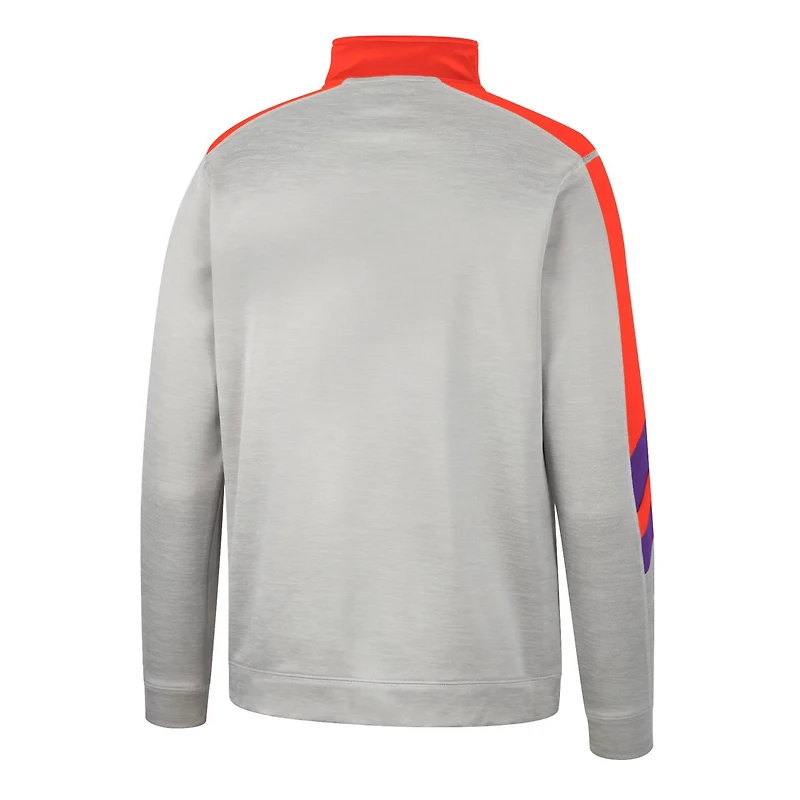 Colosseum Clemson Tigers Bushwood Fleece Quarter-Zip Jacket