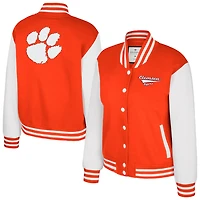 Colosseum Clemson Tigers French Baguette Full Snap Fleece Jacket