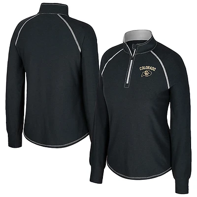 Colosseum Colorado Buffaloes Bikram Raglan Quarter-Zip Top
