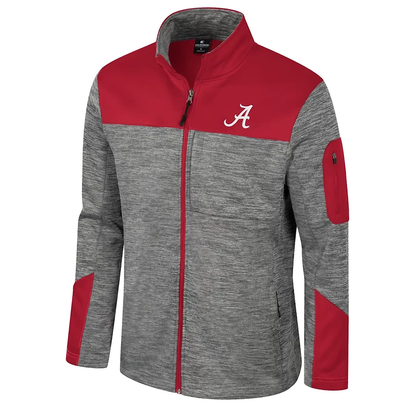 Colosseum Crimson Alabama Tide Guard Full-Zip Jacket