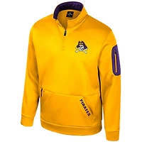 Colosseum ECU Pirates Mainframe Fleece Quarter-Zip Jacket
