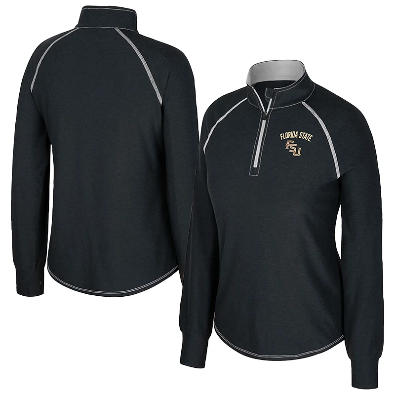 Colosseum Florida State Seminoles Bikram Raglan Quarter-Zip Top