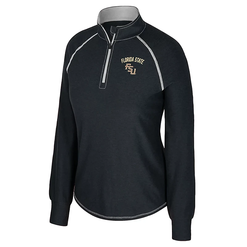 Colosseum Florida State Seminoles Bikram Raglan Quarter-Zip Top
