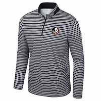 Colosseum Florida State Seminoles Striped Quarter-Zip Top