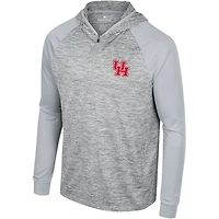 Colosseum Houston Cougars Cybernetic Raglan Quarter-Zip Hooded Top