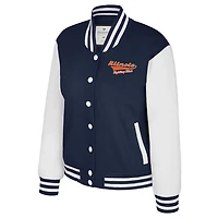 Colosseum Illinois Fighting Illini French Baguette Full Snap Fleece Jacket