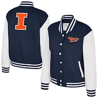 Colosseum Illinois Fighting Illini French Baguette Full Snap Fleece Jacket