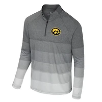 Colosseum Iowa Hawkeyes AI Striped Mesh Quarter-Zip Raglan Windshirt