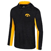 Colosseum Iowa Hawkeyes Always Sunny Quarter-Zip Hoodie
