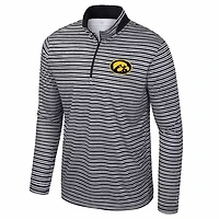 Colosseum Iowa Hawkeyes Striped Quarter-Zip Top