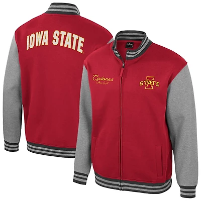 Colosseum Iowa State Cyclones Ambi-Turner Full-Zip Varsity Jacket