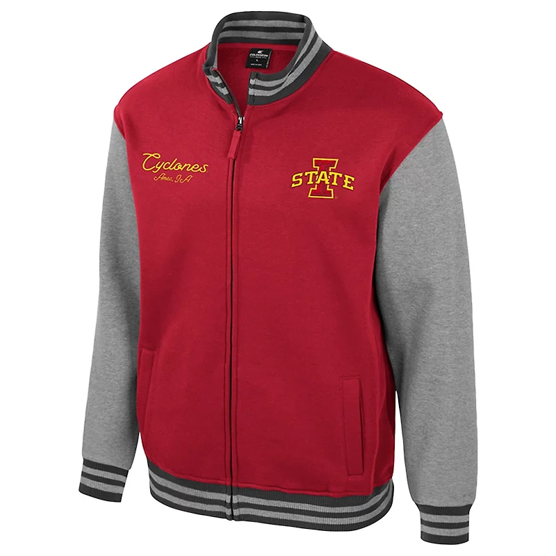 Colosseum Iowa State Cyclones Ambi-Turner Full-Zip Varsity Jacket