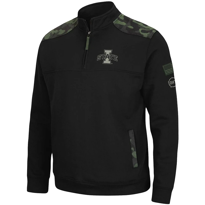Colosseum Iowa State Cyclones OHT Military Appreciation Commo Fleece Quarter-Zip Jacket