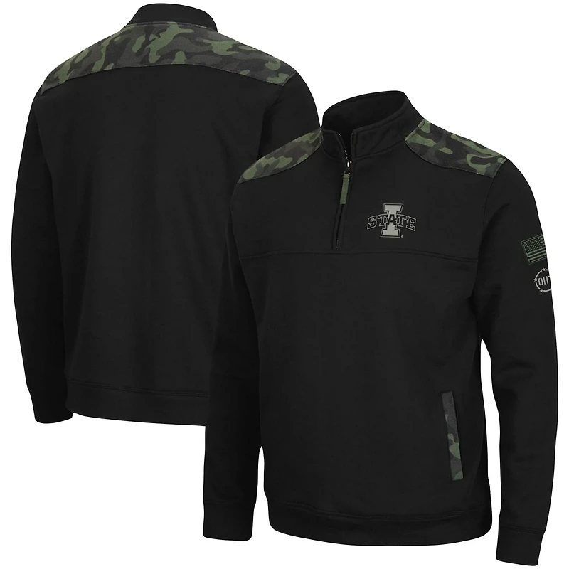 Colosseum Iowa State Cyclones OHT Military Appreciation Commo Fleece Quarter-Zip Jacket