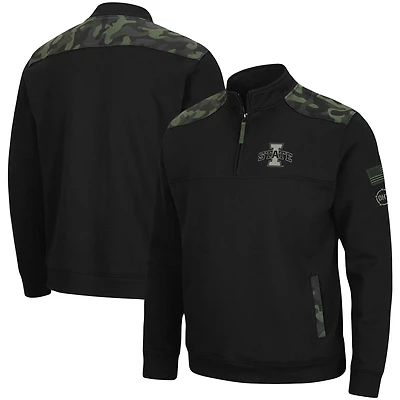 Colosseum Iowa State Cyclones OHT Military Appreciation Commo Fleece Quarter-Zip Jacket