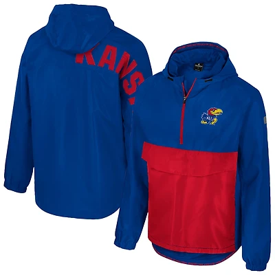 Colosseum Kansas Jayhawks Reloaded Anorak Half-Zip Jacket