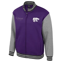 Colosseum Kansas State Wildcats Ambi-Turner Full-Zip Varsity Jacket