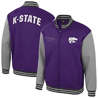 Colosseum Kansas State Wildcats Ambi-Turner Full-Zip Varsity Jacket