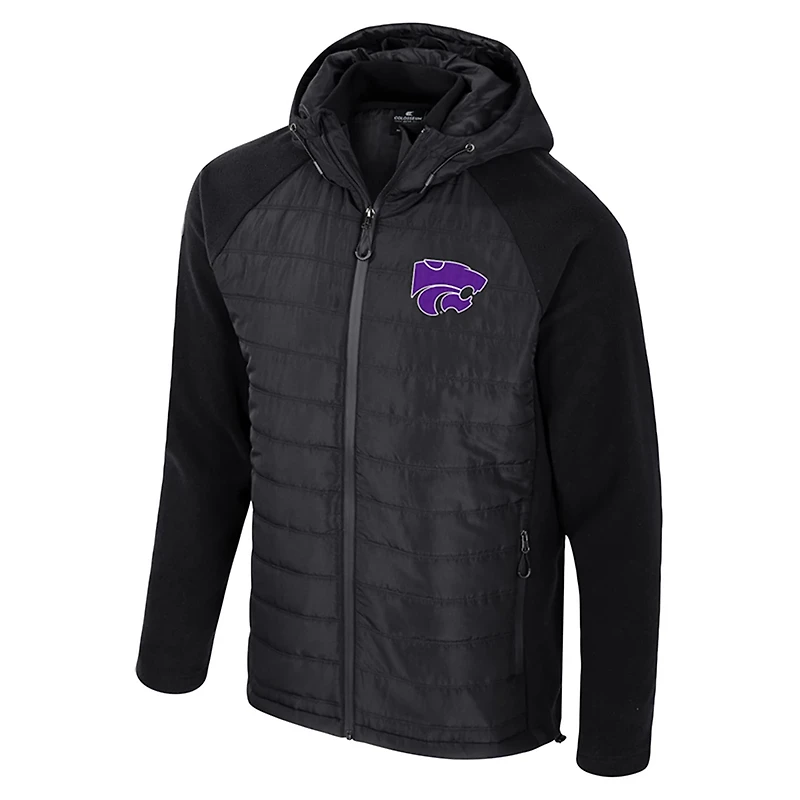 Colosseum Kansas State Wildcats Block The Sun Full-Zip Hoodie Jacket