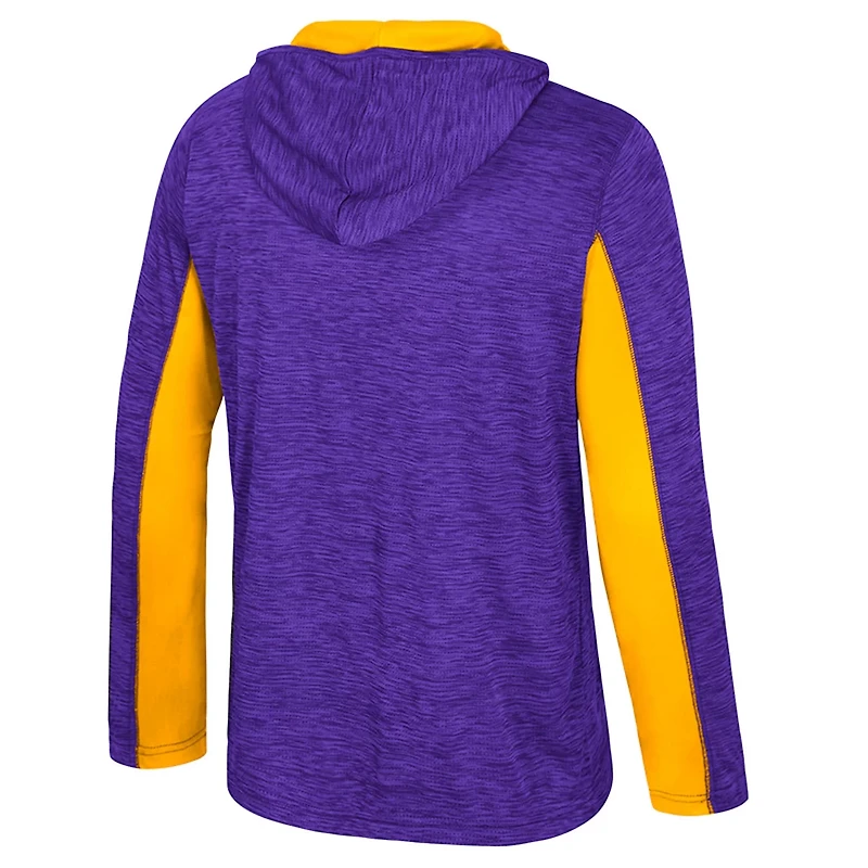 Colosseum LSU Tigers Always Sunny Quarter-Zip Hoodie
