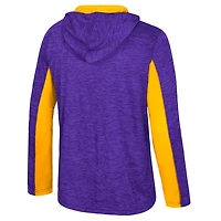 Colosseum LSU Tigers Always Sunny Quarter-Zip Hoodie