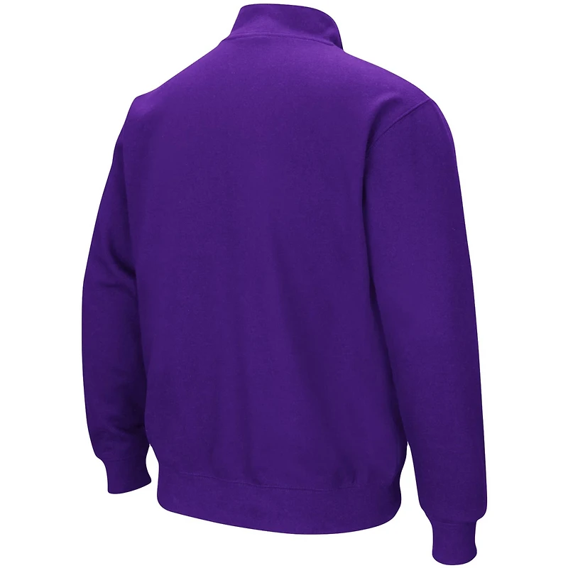 Colosseum LSU Tigers Big  Tall Tortugas Quarter-Zip Jacket