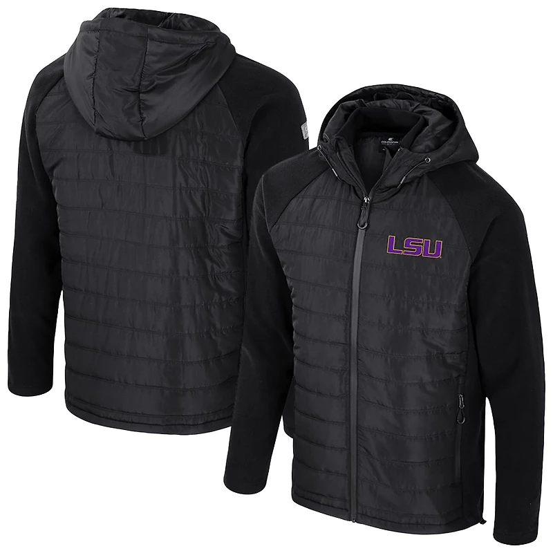 Colosseum LSU Tigers Block The Sun Full-Zip Hooded Jacket