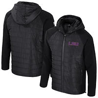 Colosseum LSU Tigers Block The Sun Full-Zip Hooded Jacket
