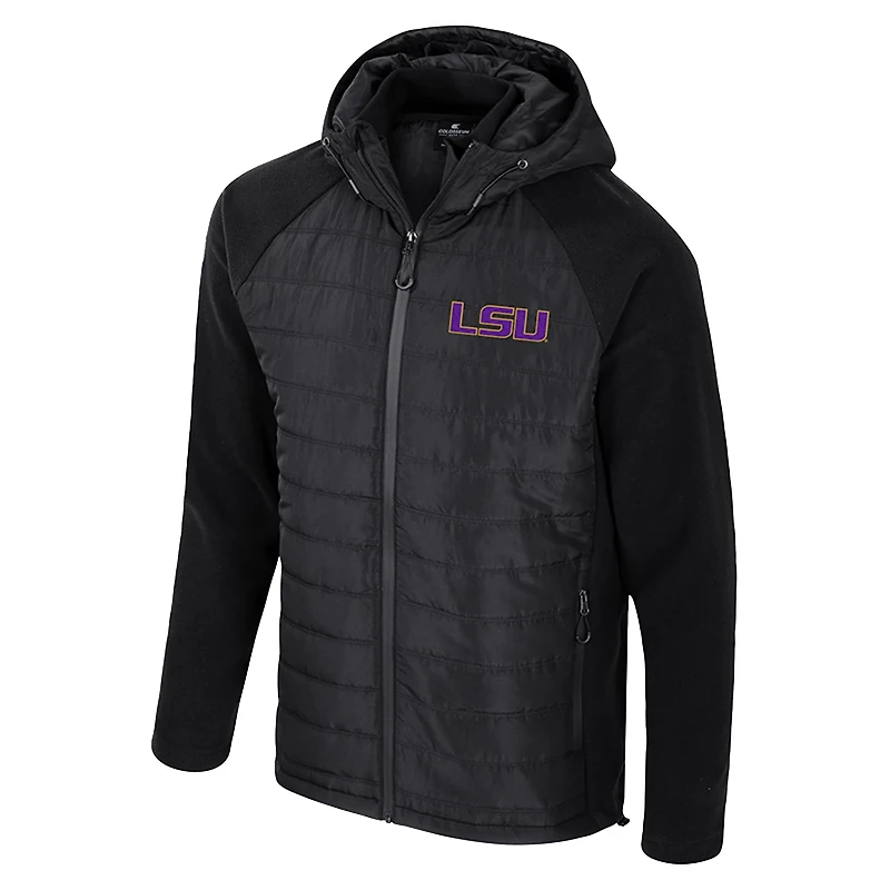 Colosseum LSU Tigers Block The Sun Full-Zip Hooded Jacket