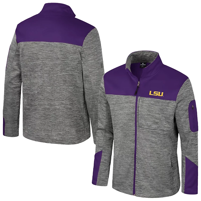 Colosseum LSU Tigers Guard Full-Zip Jacket