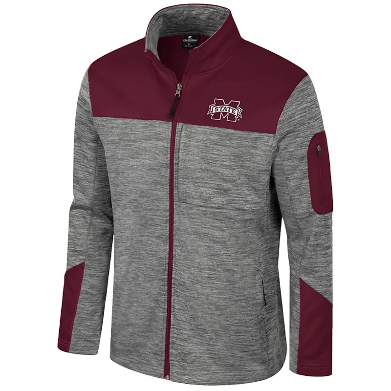 Colosseum Maroon Mississippi State Bulldogs Guard Full-Zip Jacket