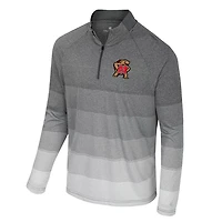 Colosseum Maryland Terrapins AI Striped Mesh Quarter-Zip Raglan Windshirt