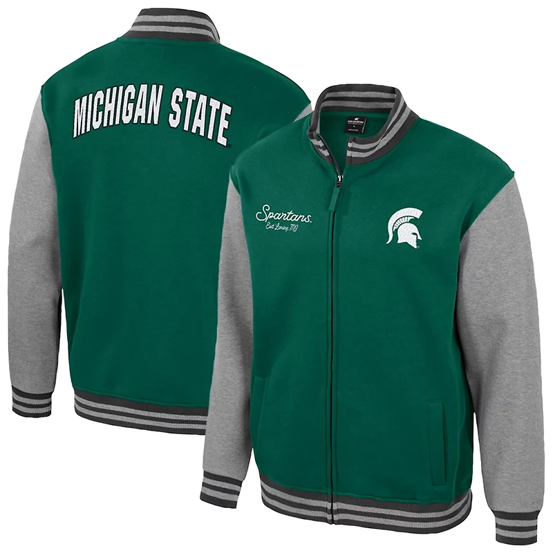 Colosseum Michigan State Spartans Ambi-Turner Full-Zip Varsity Jacket