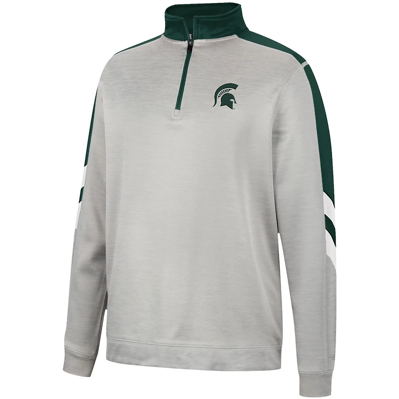 Colosseum Michigan State Spartans Bushwood Fleece Quarter-Zip Jacket