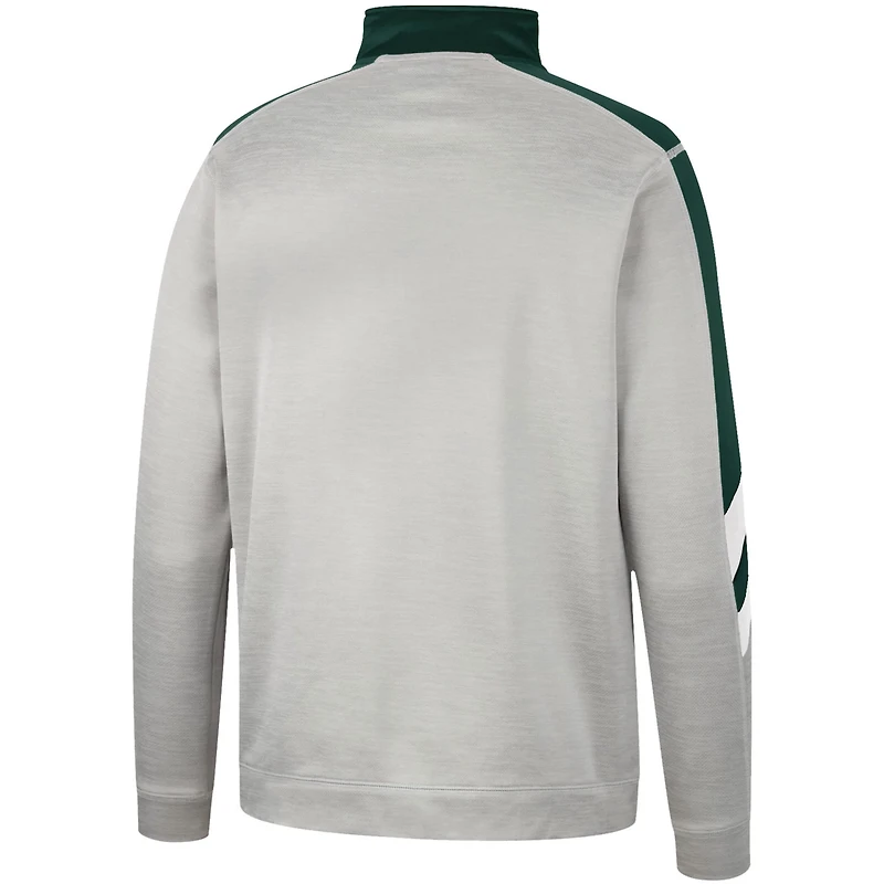 Colosseum Michigan State Spartans Bushwood Fleece Quarter-Zip Jacket