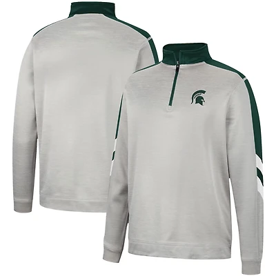 Colosseum Michigan State Spartans Bushwood Fleece Quarter-Zip Jacket