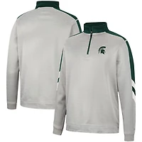 Colosseum Michigan State Spartans Bushwood Fleece Quarter-Zip Jacket