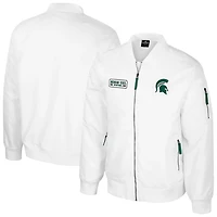 Colosseum Michigan State Spartans Rabbit Full-Zip Bomber Jacket