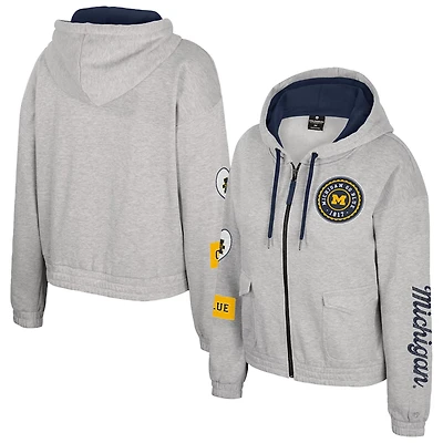 Colosseum Michigan Wolverines Alfie Full-Zip Hoodie Jacket