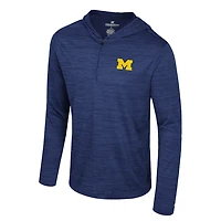 Colosseum Michigan Wolverines Always Sunny Lightweight Quarter-Zip Hoodie