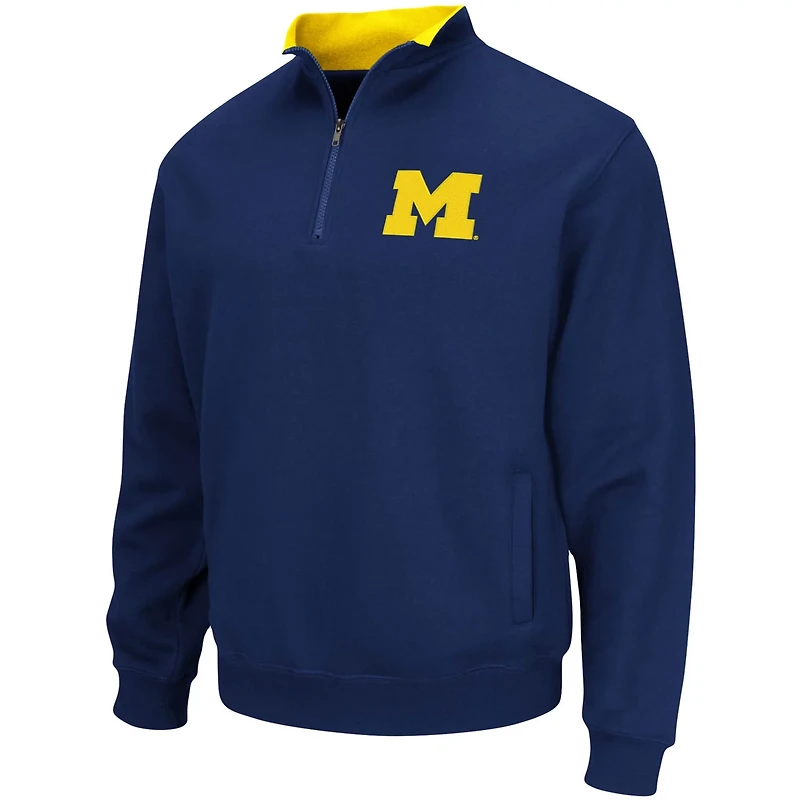 Colosseum Michigan Wolverines Big  Tall Tortugas Quarter-Zip Jacket