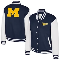 Colosseum Michigan Wolverines French Baguette Full Snap Fleece Jacket