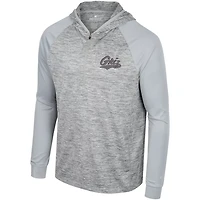 Colosseum Montana Grizzlies Cybernetic Raglan Quarter-Zip Hooded Top