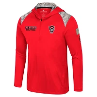 Colosseum NC State Wolfpack OHT Military Appreciation Quarter-Zip Hoodie Jacket