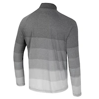 Colosseum Nebraska Huskers AI Striped Mesh Quarter-Zip Raglan Windshirt