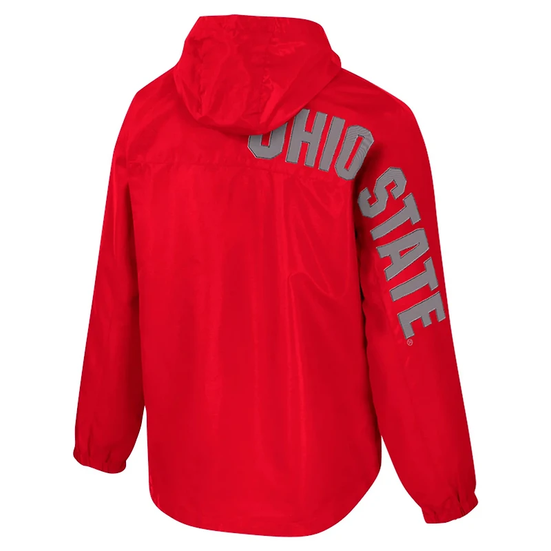 Colosseum Ohio State Buckeyes Reloaded Anorak Half-Zip Jacket