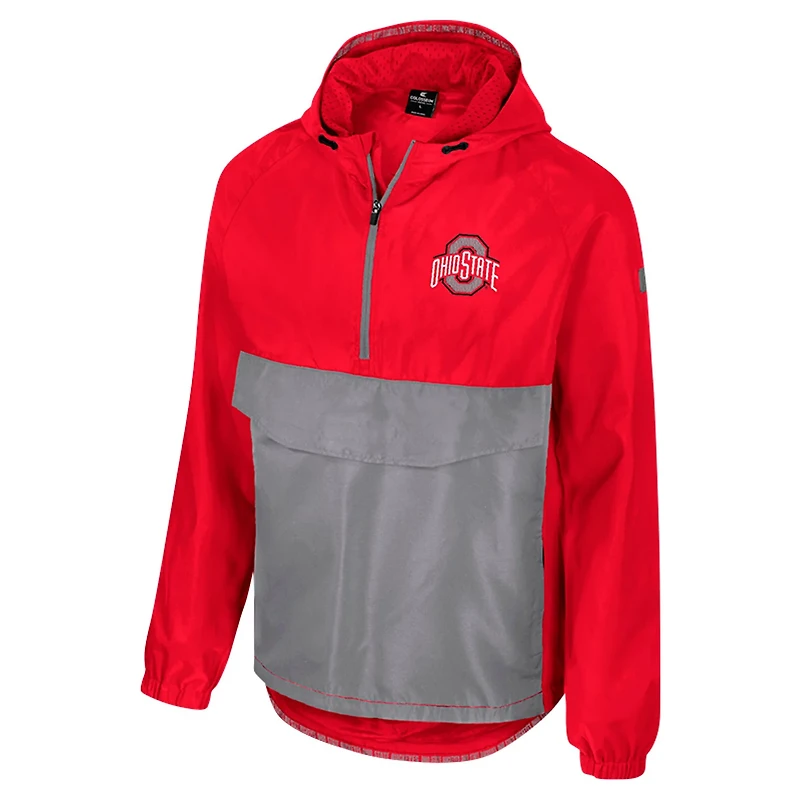 Colosseum Ohio State Buckeyes Reloaded Anorak Half-Zip Jacket