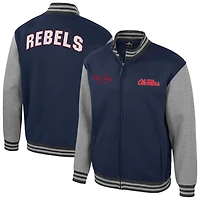 Colosseum Ole Miss Rebels Ambi-Turner Full-Zip Varsity Jacket