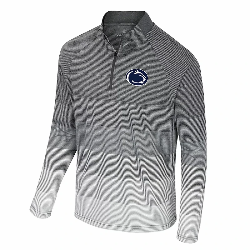 Colosseum Penn State Nittany Lions AI Striped Mesh Quarter-Zip Raglan Windshirt